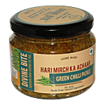 DIVINE BITE Green Chilli Pickle 300 g