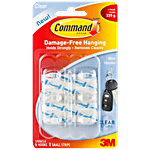 Command Clear Mini Hooks 6 pcs