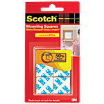 Scotch Double Sided Mounting Squares - 1"x1" 20 pcs