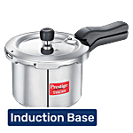 Prestige Svachh Aluminium Anti Bulge Gas & Induction Compatible Pressure Cooker - Silver 3 L