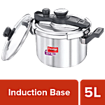 Prestige Clip On Svachh Stainless Steel Outer Lid Pressure Cooker - Induction Base, 20230 5 L 
