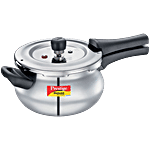 Prestige Deluxe Alpha Svachh Stainless Steel Spillage Control Mini Handi Outer Lid Pressure Cooker - Silver 3 L