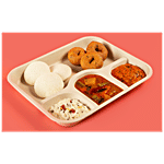 Chuk Disposable Meal Plate - 4 Compartment 25 pcs 