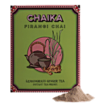 Chaika Firangi Chai Instant Tea Premix - Lemongrass & Ginger 140 g Box (10 Sachets x 14 g Each)