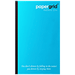Papergrid Cut Size Notebook - Unruled, 160 Pages, Soft Cover 1 pc