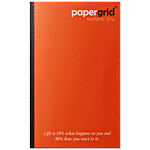 Papergrid Long Notebook - Unruled, 72 Pages, Soft Cover 1 pc