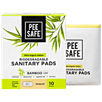 Pee Safe Biodegradable Sanitary Pads - Regular 10 pcs