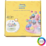 Seven seas Silicone Cupcake & Cake Pop Stand - Plastic, Assorted Colour 1 pc