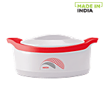 Milton New Marvel 2500 Inner Steel Casserole For Roti/Chapati - White 2.3 L