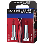 Maybelline New York Creamy Matte Lipstick - Rich Ruby & Divine Wine 7.8 g (Pack of 2)