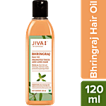 Jiva Ayurveda Bhringraj Hair Oil - For All Hair Types, Promotes Thick & Long Hair, Pure Herbs & No Mineral Oils 120 ml 