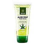 Jiva Ayurveda Aloe Mint Face Wash - For Radiant, Glowing, Healthy Skin, Aloe Vera, Neem & Mint 50 g