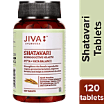 Jiva Ayurveda Shatavari Tablet - Nourishes & Strengthens Reproductive System 120 pcs 