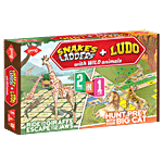 Kaadoo Snakes & Ladders + Ludo With Wild Animals - 2-In-1 Combo Board Game For Kids 1 pc 
