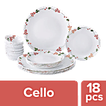 Cello Dinner Set - Opalware, Secret Garden, Dazzle 18 pcs