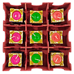DP Wax Diya - Tulsi, Assorted Colour, ED136 12 x 12 x 10 cm (Pack of 9)
