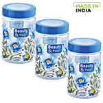 Cosmo Plastic Container Storage Beauty & Fresh Containers 500 ml (Pack of 3)