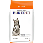 Purepet Mackerel Adult Dry Cat Food 1 kg 