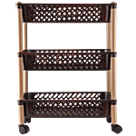 Polyset Sumo Plastic Trolley - 3 Assorted Color 1 pc