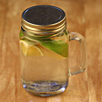 Glass Ideas  Mason Jar With Lid - Transparent 400 ml (Set of 2)