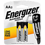 Energizer Alkaline Power Battery - AA, 1.5 V 2 pcs Blister Pack