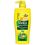 Dabur Vatika Lemon Anti-Dandruff Shampoo, Reduces Dandruff from 1st wash 640ml 