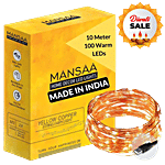 Mansaa USB Copper String Fairy Lights For Home Decor - 10 M, 100 LED 1 pc