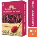Aashirvaad Kashmiri Mirch Powder - Traditionally Sundried & Cleaned 100 g 