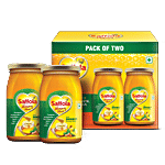 Saffola Honey Plus - Turmeric, Ashwagandha, Black Pepper, Lemon, Tulsi, Amla 250 g Plastic Jar (Pack of 2)