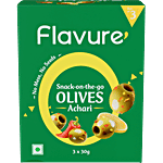 Flavure Snack-on-the-Go - Olives Achari 30 g (Pack of 3)