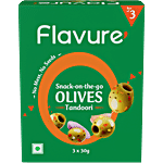 Flavure Snack-on-the-Go - Olives Tandoori 30 g (Pack of 3)