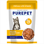 Purepet Purepet Wet Cat Food - Real Tuna and Chicken Liver in Gravy 70 g