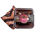 Brownie Cottage Gooey Brownie - With Less than 5% Maida, Freshly Baked, Dark Belgian 70 g