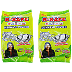 B-SAFE Dishwash Powder 1 kg (Buy 1 Get 1 Free)