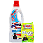 B-SAFE Detergent Liquid 1 L (Get 1kg Dishwash Powder Free)