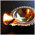 Trm Brass Diya/Lakshmi Deepam - Plain, Small, Gold Colour 1 pc