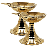 Trm Brass Angle Deep Stand - Plain, No.1 2 pcs