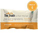The Whole Truth Protein Bars - Peanut Butter, No Added Sugar, All Natural 52 g (Pack of 6)