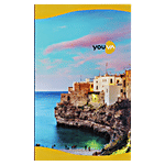 Navneet Youva Notebook - Ruled, Single Line, Soft Bound, 190 mm x 310 mm, 180 Pages 1 pc