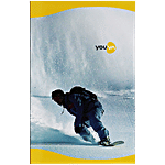 Navneet Youva Notebook - Unruled, 170 mm x 270 mm, Long, Soft Bound, 172 Pages 1 pc