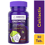 SIDDHAYU Calciactiv Tablets - Ayurvedic Calcium Supplement For Bone & Joint Health 30 pcs