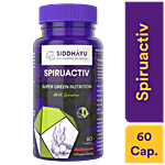 Siddhayu Spiruactiv Super Green Nutrition Capsules - With Spirulina, Boosts Immunity 60 pcs 