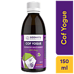 SIDDHAYU Cof Yogue Ayurvedic Syrup With Honey For Cough & Cold 150 ml