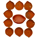 Arham Handmade Diwali Mitti Diya 11 pcs