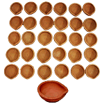 Arham Handmade Diwali Mitti Diye 31 pcs