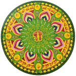 Arham Diwali Rangoli Sticker - Assorted 1 pc
