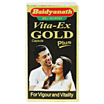 Baidyanath Nagpur Vita Ex Gold Plus Capsule - With Pure Shilajit & Swarna Bhasma 20 pcs 
