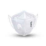 Dabur D95 Safe Face Mask With Valve - White 12.5 x 2.1 x 17.5 Cm