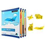 Classmate Origami Unruled Notebooks - 172 Pages 240 mm x 180 mm (Pack of 4)