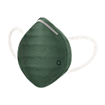 Amante Face Mask - Ultra-Light Contoured Fit, Large, Dark Green 1 pc